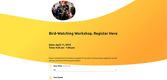 workshop online registration