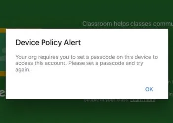 device policy error